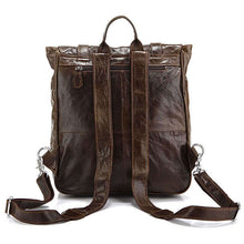 Load image into Gallery viewer, Oil Waxed Genuine Leather Travel Backpack