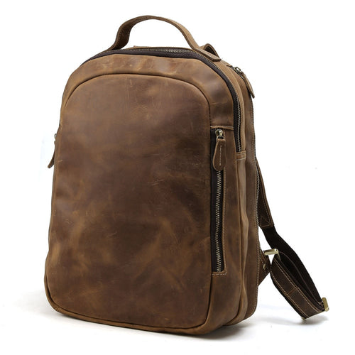 Genuine Leather Laptop Backpack