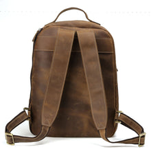 Load image into Gallery viewer, Genuine Leather Laptop Backpack