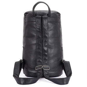 17inches Genuine Leather Vintage Casual Backpack