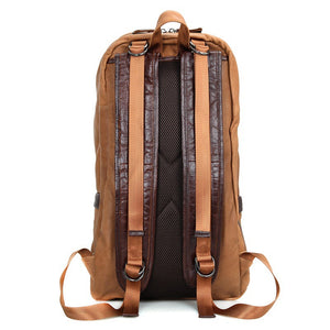 Genuine Leather Men Backpack