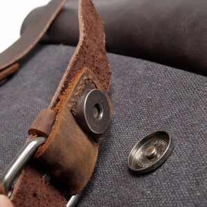 Canvas Genuine Leather Vintage Bagpack