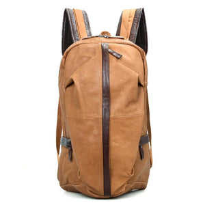 Genuine Leather Men Backpack