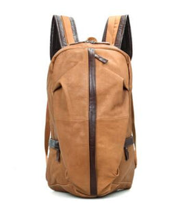 Genuine Leather Men Backpack