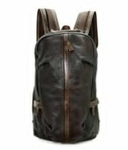 Load image into Gallery viewer, Genuine Leather Men Backpack