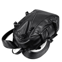 Load image into Gallery viewer, Fashion Waterproof Leather Backpack with USB Charging Port Tablet Bag Notebook Backpacks