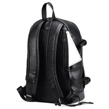 Load image into Gallery viewer, Fashion Waterproof Leather Backpack with USB Charging Port Tablet Bag Notebook Backpacks