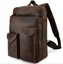 Load image into Gallery viewer, Genuine Leather Vintage Style Backpack