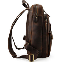 Load image into Gallery viewer, Genuine Leather Vintage Style Backpack