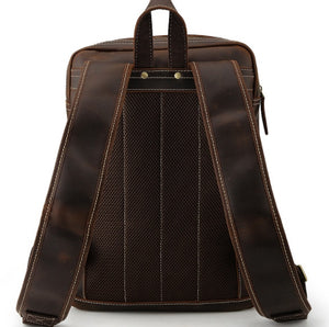 Genuine Leather Vintage Style Backpack