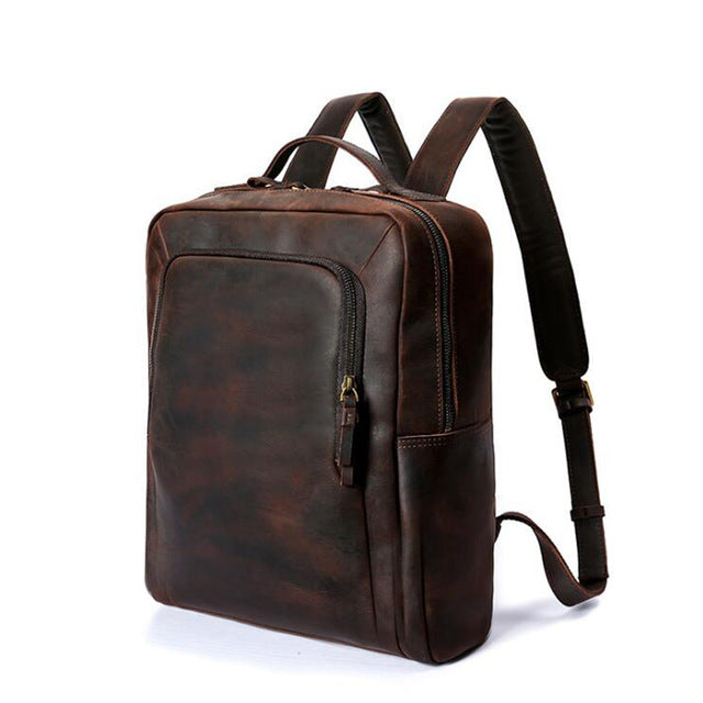 Retro Genuine Leather Backpack