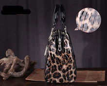 Load image into Gallery viewer, Leopard Pattern Genuine Leather Women&#39;s Handbags