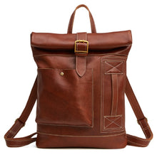 Load image into Gallery viewer, Genuine Leather Unisex Backpacks