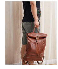 Load image into Gallery viewer, Genuine Leather Unisex Backpacks