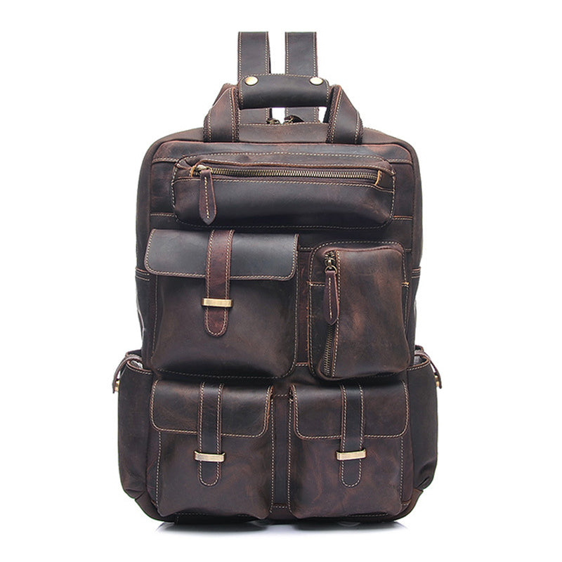 Designer Genuine Leather Men's Backpack