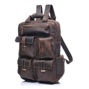 Designer Genuine Leather Men's Backpack